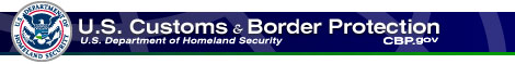 Customs and Border Protection
						website